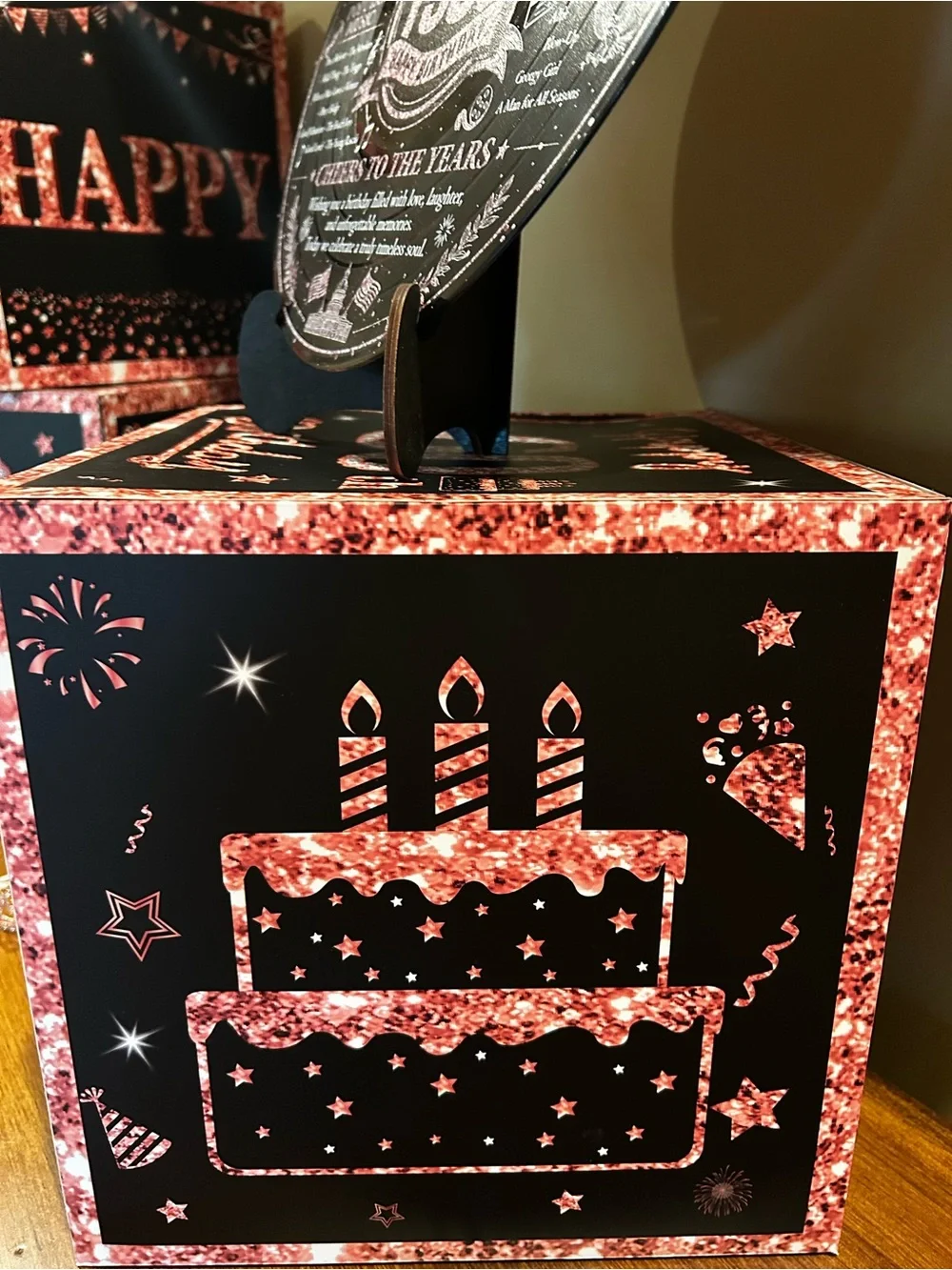 Happy 60th Birthday Rose Gold Party Decor Set